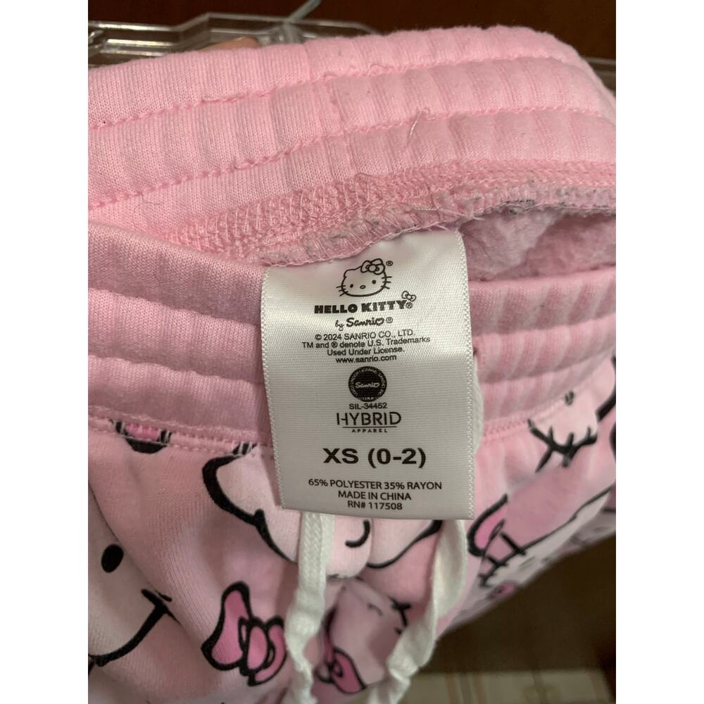 Hello Kitty Pink Lounge Pajama Pants Womens XS Kawaii Coquette Sanrio - Picture 5 of 5